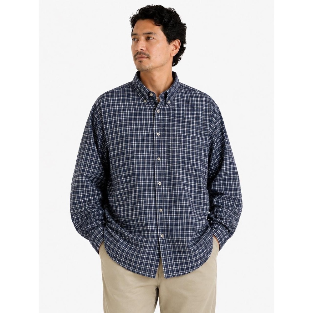 Plaid Shirt Vintage Cotton Madras Grunge Men's Button Down Pesslate Bay 2XL